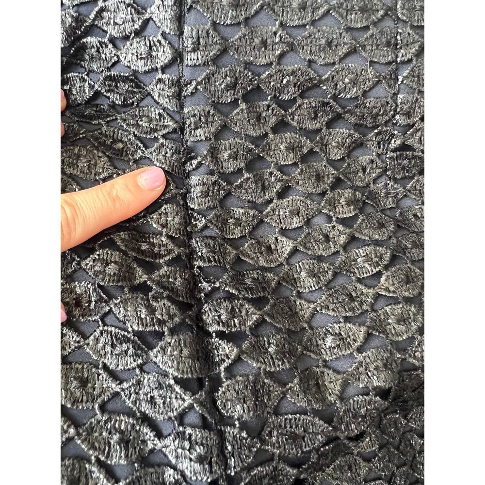 Diane von Furstenberg Cindy Lace Sleeve Textured Mini Dress 4 - Picture 15 of 16